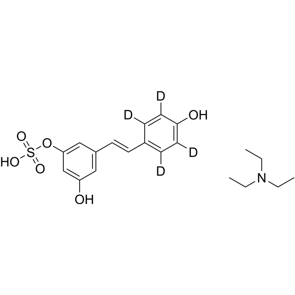 Resveratrol 3-sulfate-d4 triethylamine